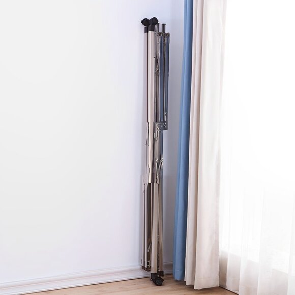 SOGA 2.0m Portable Standing Clothes Drying Rack with Wheels - Picture 8 of 10